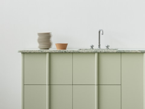 COLUMN Painted Veneer kitchen front